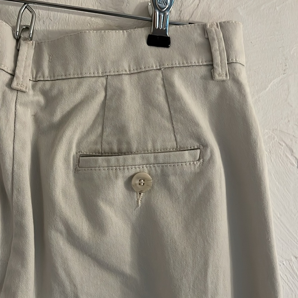 Sale! Lee Relaxed Straight Leg At the Waist Chinos, Size 10 Long, Beige/Tan - Picture 3 of 8
